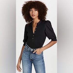 Veronica Beard Black Blouse